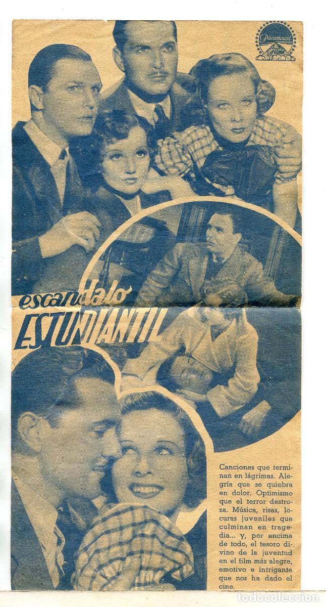 Cine: ESC&Aacute;NDALO ESTUDIANTIL. con Kent Taylor. - Foto 2