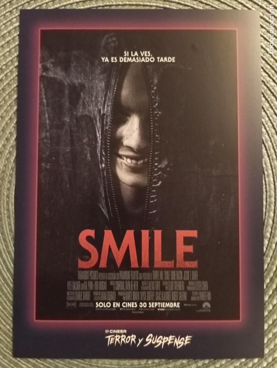 Cine: PROGRAMA DE ** SMILE 2 **.TERROR 21 x 15 CMS. - Foto 1