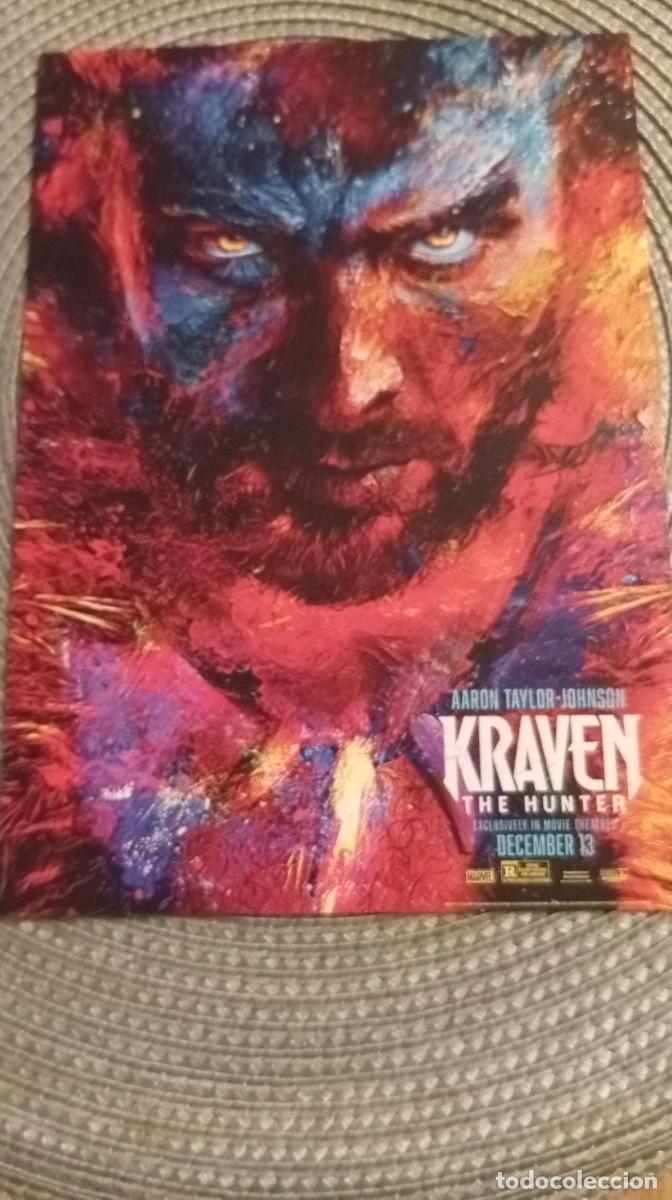 Cine: 1 PROGRAMA DE CINESA ** KRAVEN THE HUNTER **. AARON TAYLOR 21 x 15 CMS..