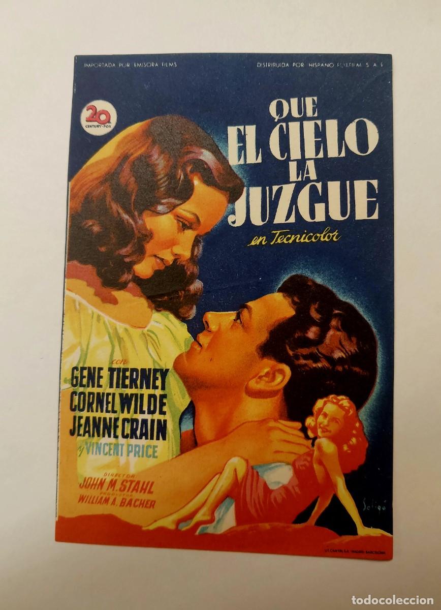 Cinema: Que el Cielo la Juzgue 1945 Sin Publicidad
