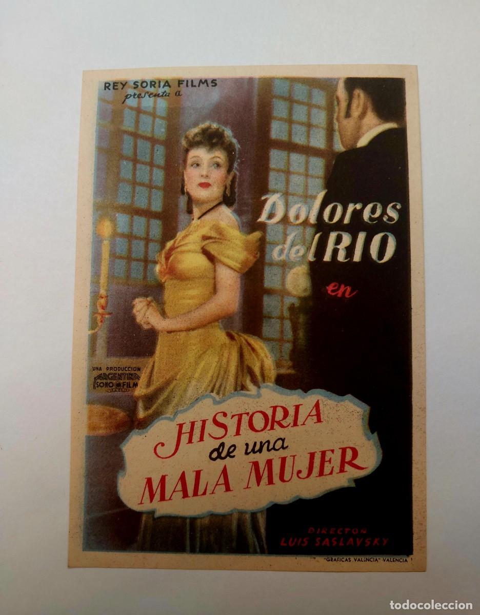 Cinema: Historia de una Mala Mujer Dolores del Rio 1948 Sin Publicidad