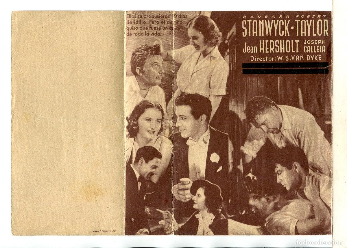 Cine: LA ESPOSA DE SU HERMANO, con Robert Taylor. - Foto 2