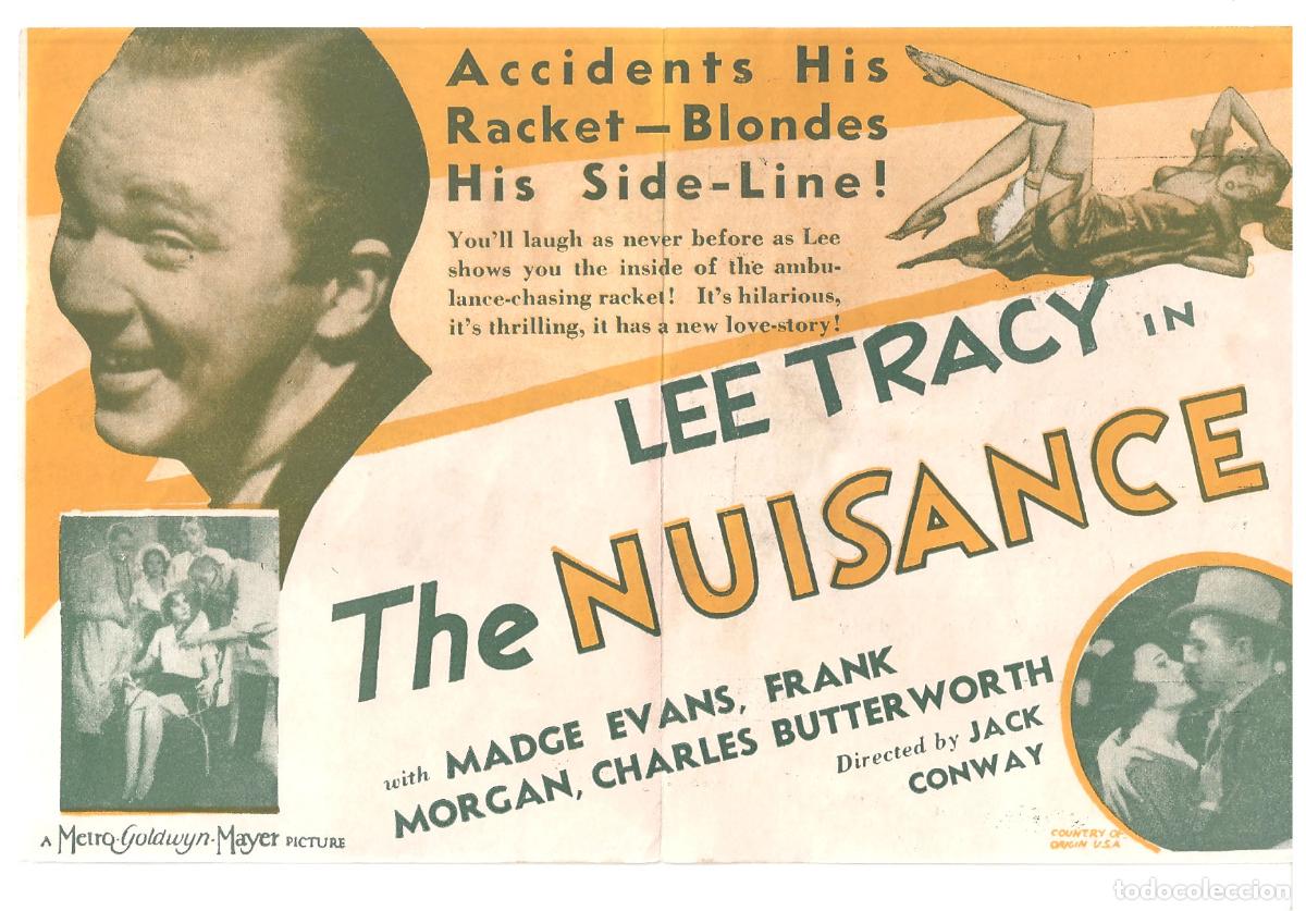 Cine: PTCC 802 THE NUISANCE PROGRAMA DOBLE AMERICANO LEE TRACY - Foto 2