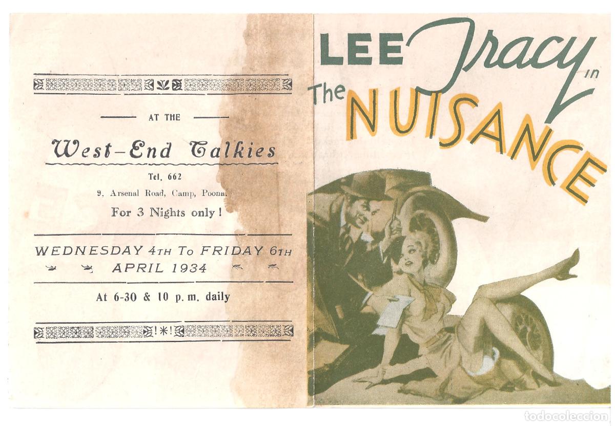 Cine: PTCC 802 THE NUISANCE PROGRAMA DOBLE AMERICANO LEE TRACY - Foto 1