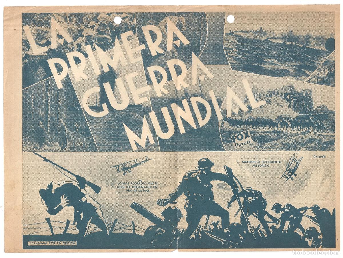 Cine: PTCC 802 LA PRIMERA GUERRA MUNDIAL PROGRAMA DOBLE HISPANO DOCUMENTAL - Foto 2