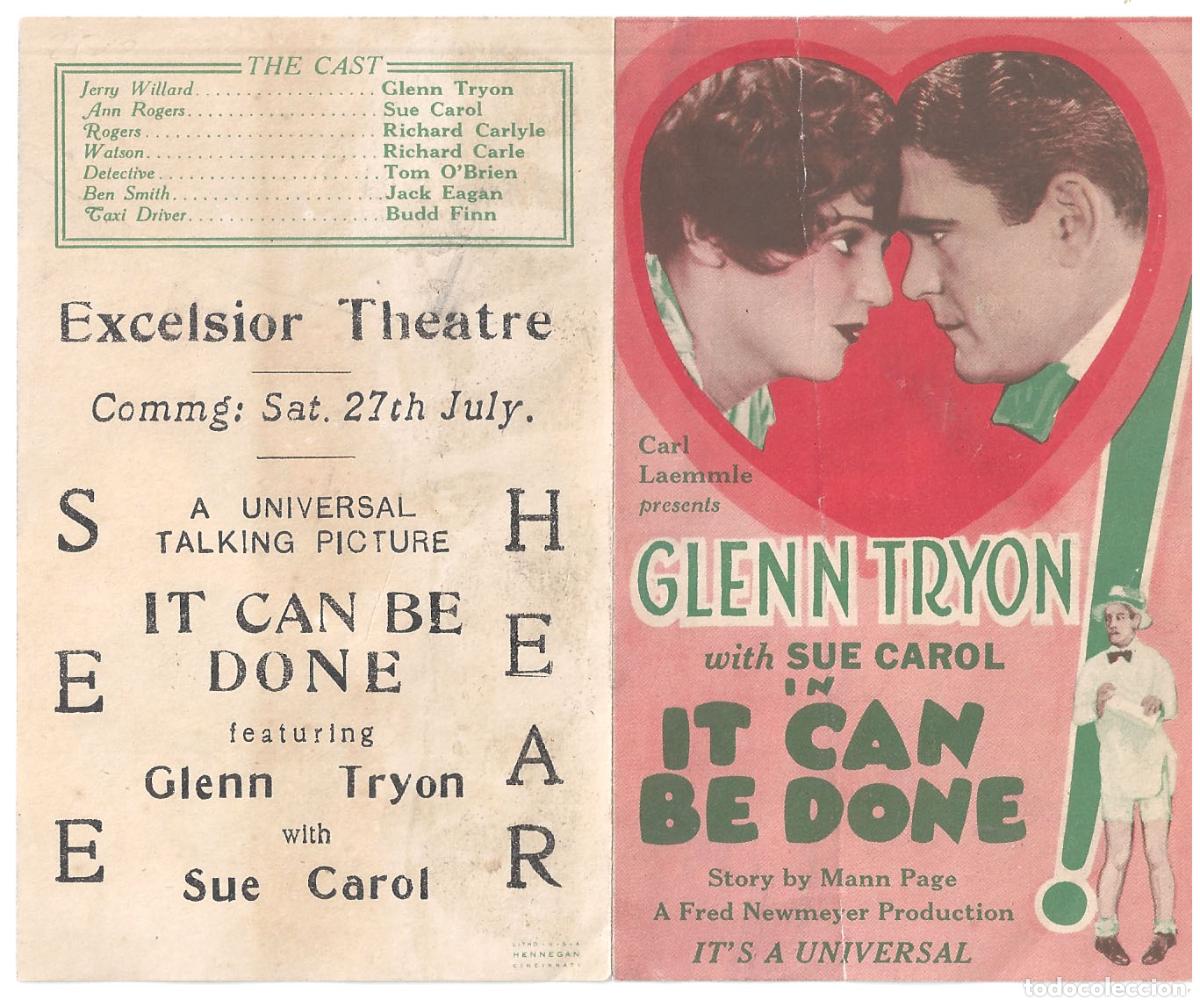Cine: PTCC 802 IT CAN BE DONE PROGRAMA DOBLE AMERICANO GLENN TRYON - Foto 1