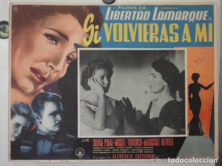 Cinema: Mexican Lobby Card Libertad Lamarque Si Volvieras A Mi Silvia Pinal 1954