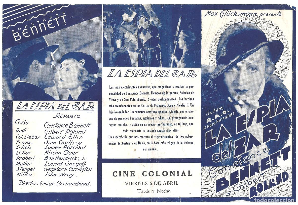 Cine: PTCC 803 AFTER TONIGHT PROGRAMA TRIPLE URUGUAYO CONSTANCE BENNETT GILBERT ROLAND - Foto 2