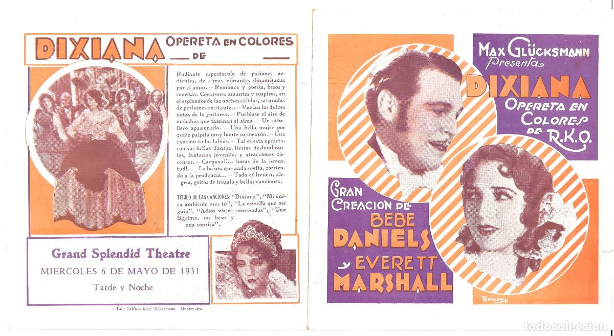 Cine: PTCC 803 DIXIANA PROGRAMA DOBLE URUGUAYO BEBE DANIELS - Foto 1