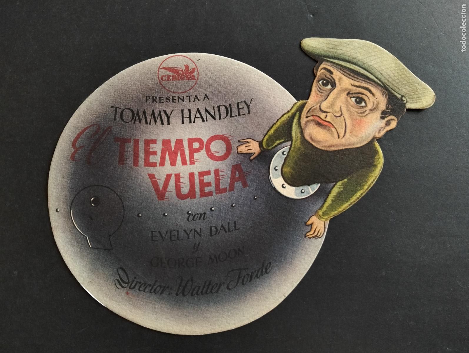 Cine: EL TIEMPO VUELA PROGRAMA CINE TROQUELADO CON PUBLICIDAD TEATRO TRUEBA BILBAO