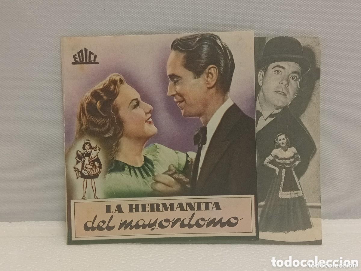  Flyers Publicitaires de films Anciens: LA HERMANA DEL MAYORDOMO - CINE DE VERANO. DIANA DURBIN, FRANCHOT TONE, AKIM TAMIROFF, PAT O&acute;BRIEN