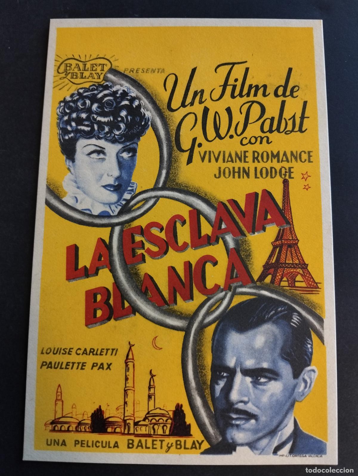 Cine: LA ESCLAVA BLANCA PROGRAMA DE CINE SIN PUBLICIDAD - Foto 1