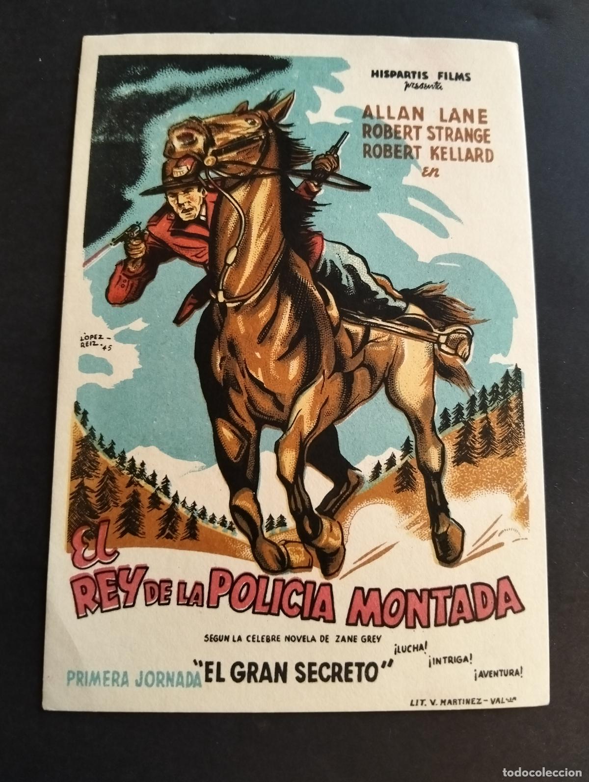 Cine: EL REY DE LA POLICIA MONTADA PROGRAMA DE CINE SIN PUBLICIDAD - Foto 1