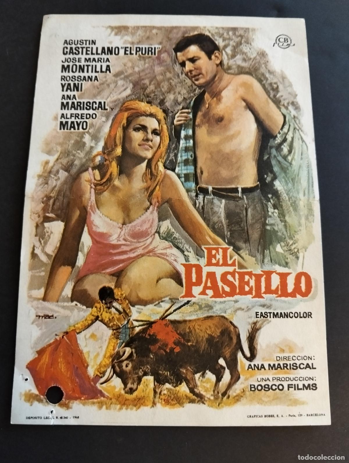 Folhetos de m&atilde;o de filmes antigos de cinema: EL PASEILLO PROGRAMA DE CINE SIN PUBLICIDAD