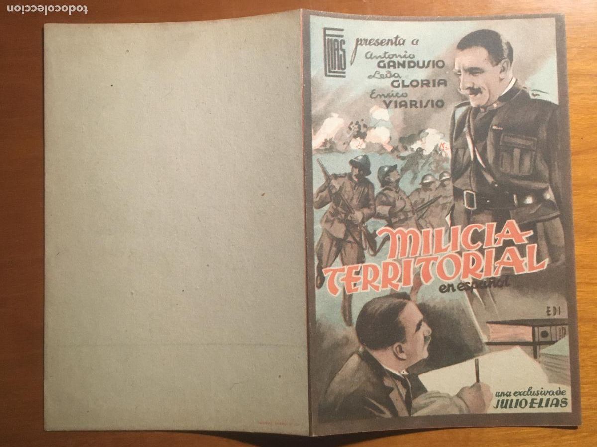Cinema: milicia territorial folleto de mano original estreno