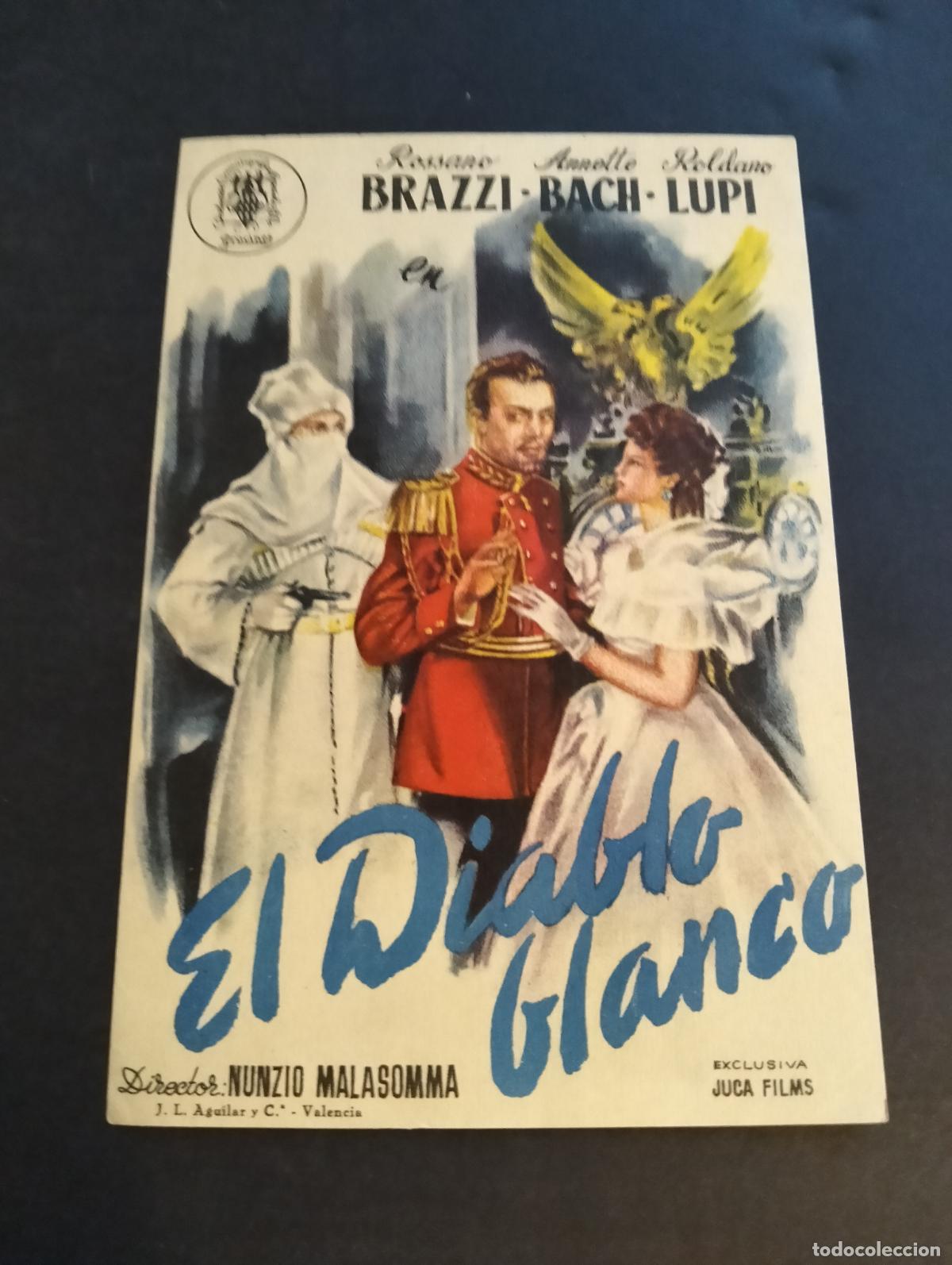 Cine: EL DIABLO BLANCO PROGRAMA DE CINE SIN PUBLICIDAD - Foto 1