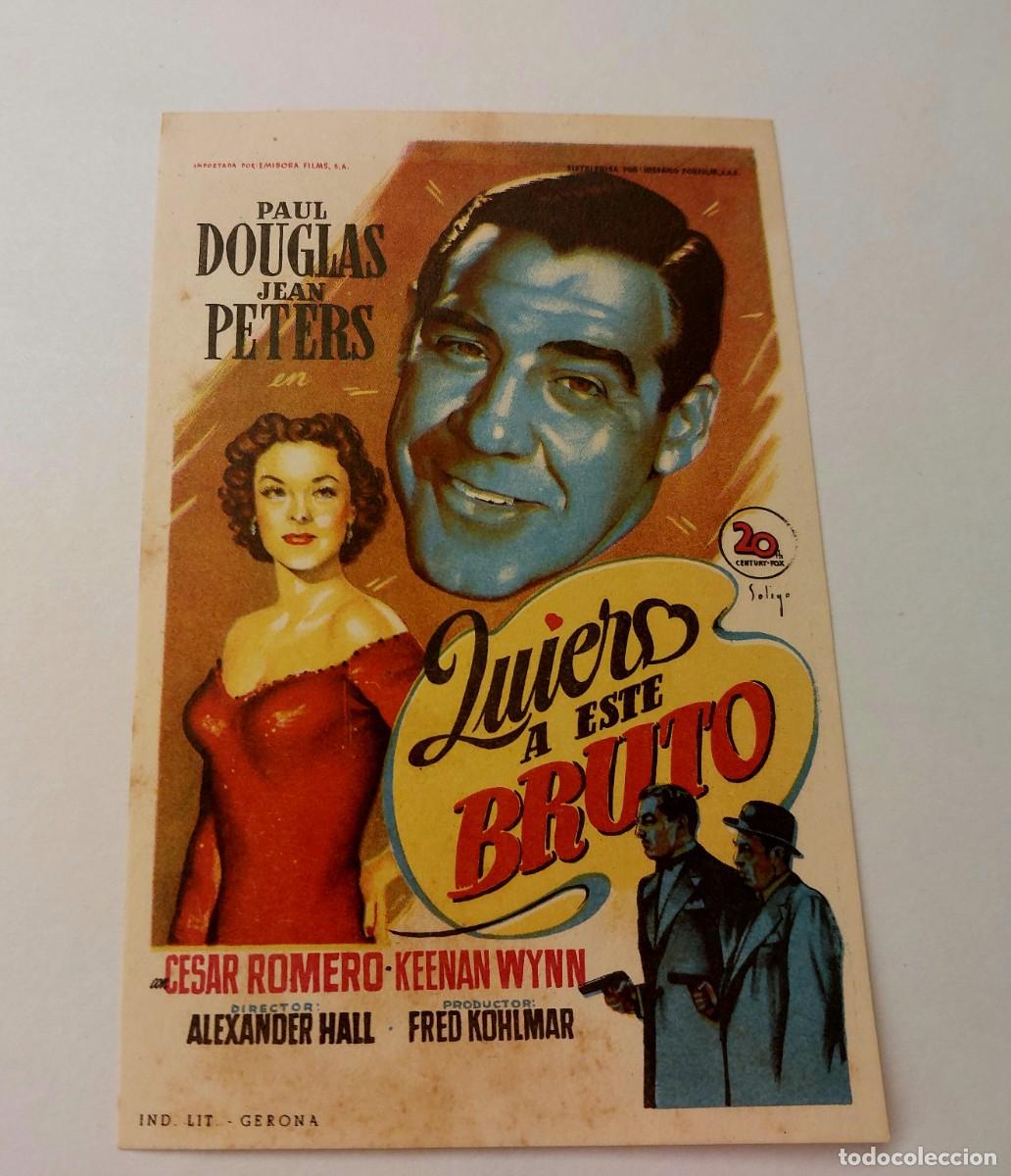 Cine: Quiero a este Bruto 1950 Sin Publicidad - Foto 1