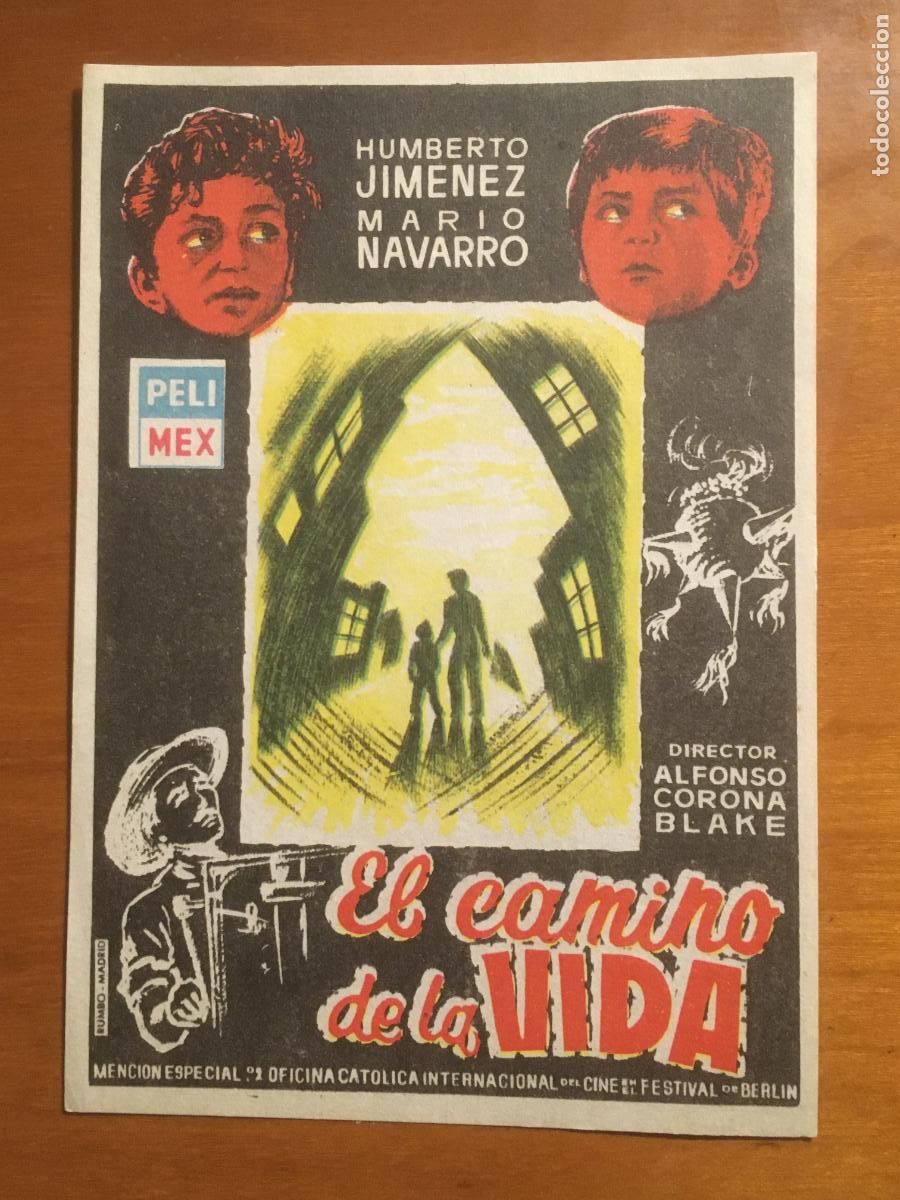 Cinema: el camino de la vida folleto de mano original antiguo perfecto estado