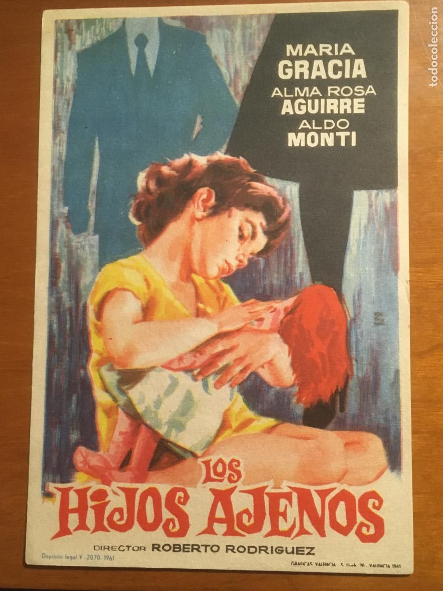 Cinema: los hijos ajenos folleto de mano original antiguo perfecto estado
