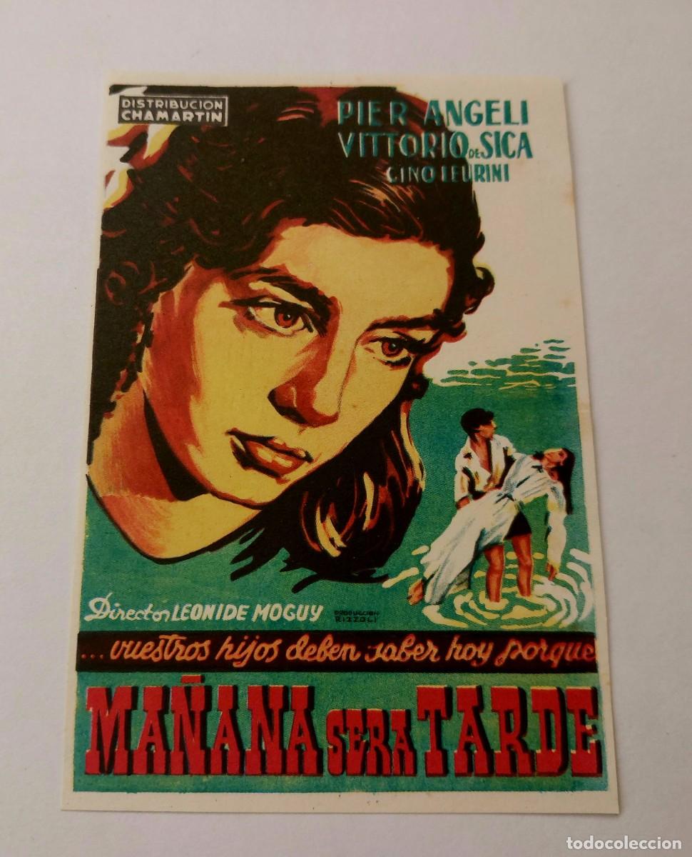 Cinema: Ma&ntilde;ana ser&aacute; Tarde Vittorio de Sica 1949 Sin Publicidad