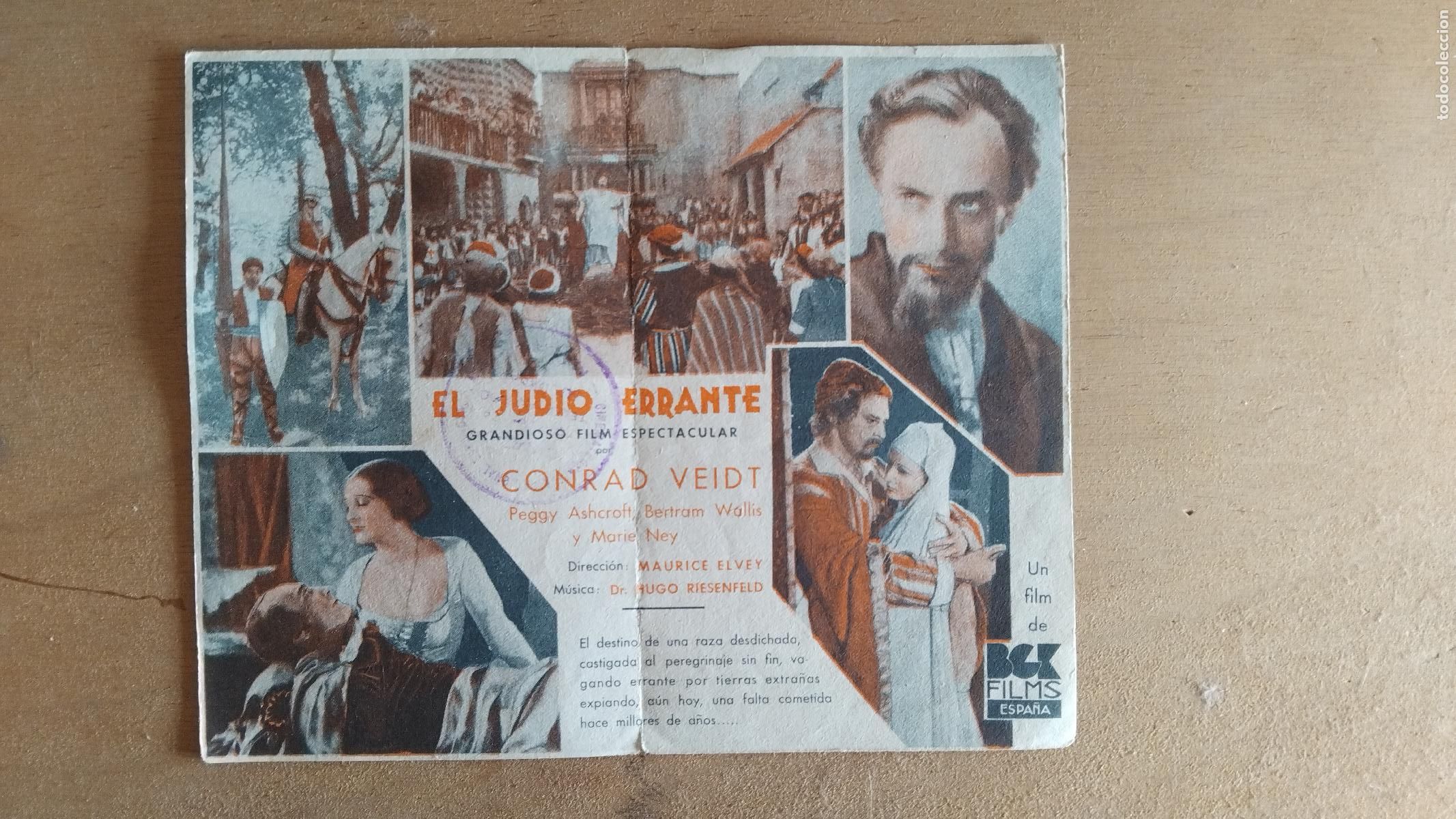 Cine: PROGRAMA DE CINE DOBLE EL JUDIO ERRANTE - PATHE CINEMA 1933 - Foto 2