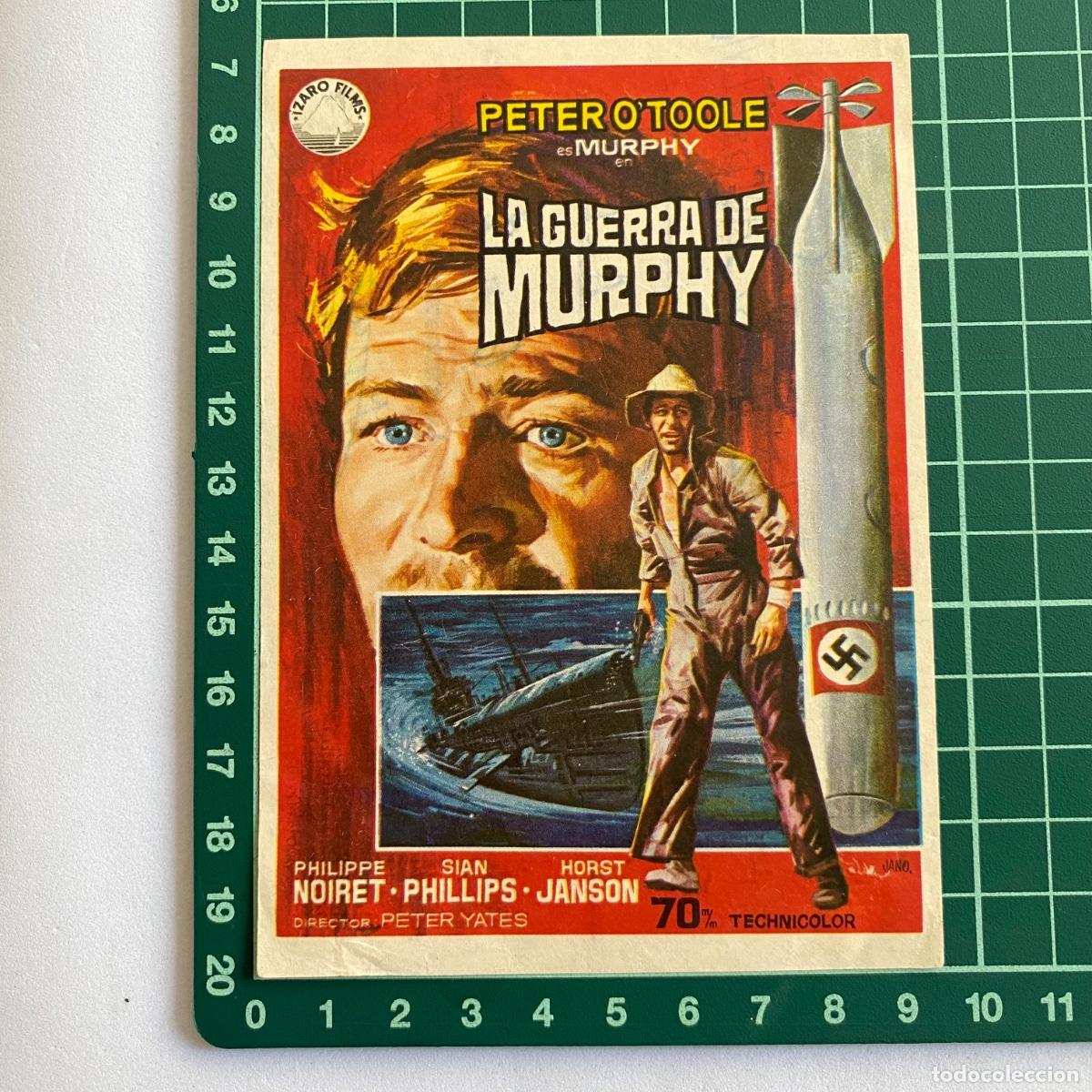 Cine: Programa de cine folleto de mano pelicula La guerra del Murphy - Foto 1