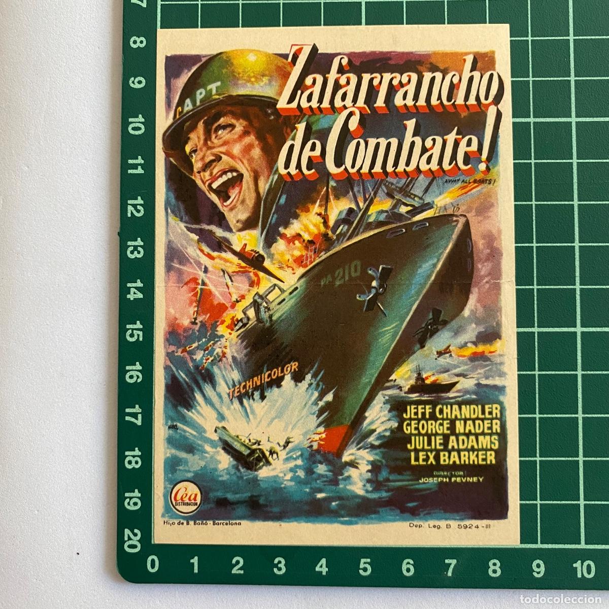 Cine: Programa de cine folleto de mano pelicula Zafarrancho de combate - Foto 1