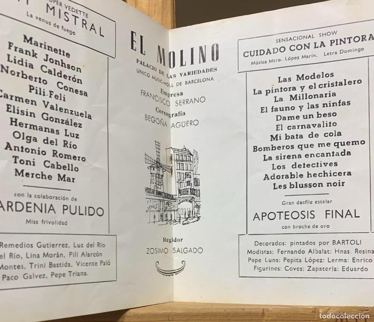 Cine: Programa de EL MOLINO decada de los 60 El Molino, Programa Hist&oacute;rico del Music Hall de Barcelona, - Foto 6