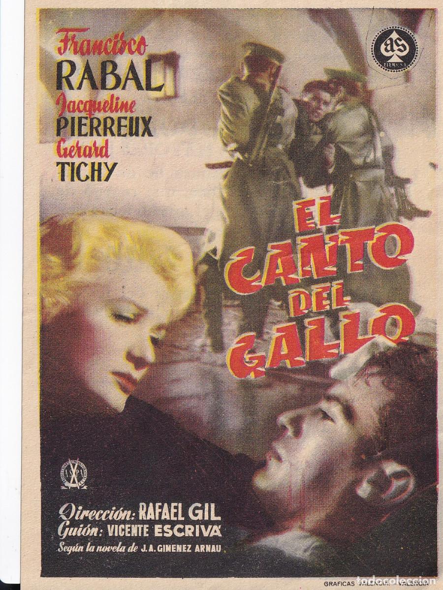 Cine: EL CANTO DEL GALLO. 2 Programas con distinto color - Foto 1