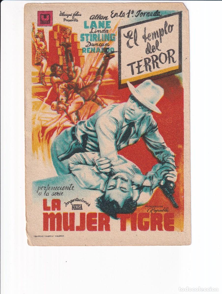 Cine: LA MUJER TIGRE.- EL TEMPLO DEL TERROR : ALLAN LANE - Foto 1