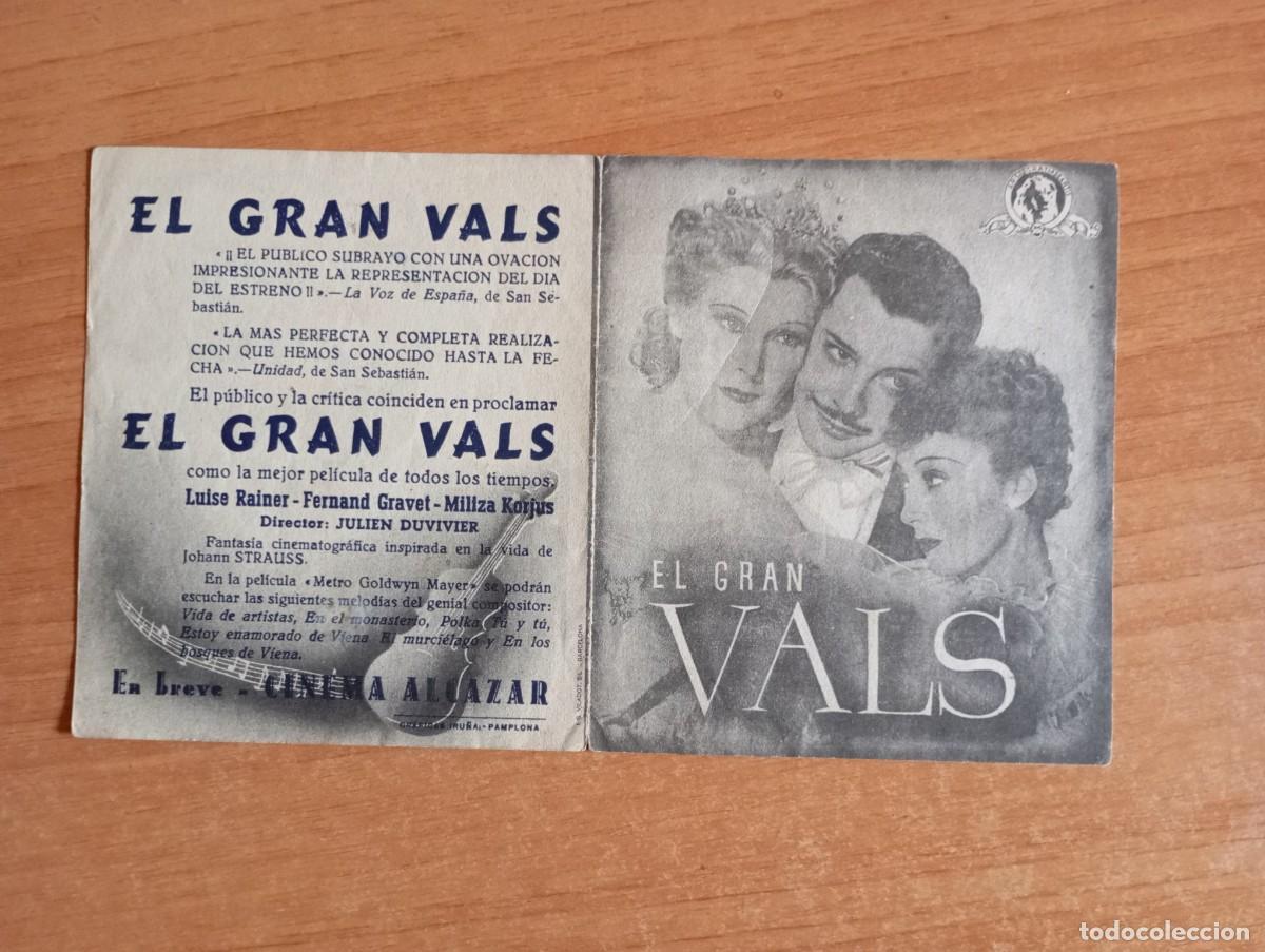 Cine: GRIS2-.PROGRAMA DE LA PELICULA---EL GRAN VALS - Foto 1