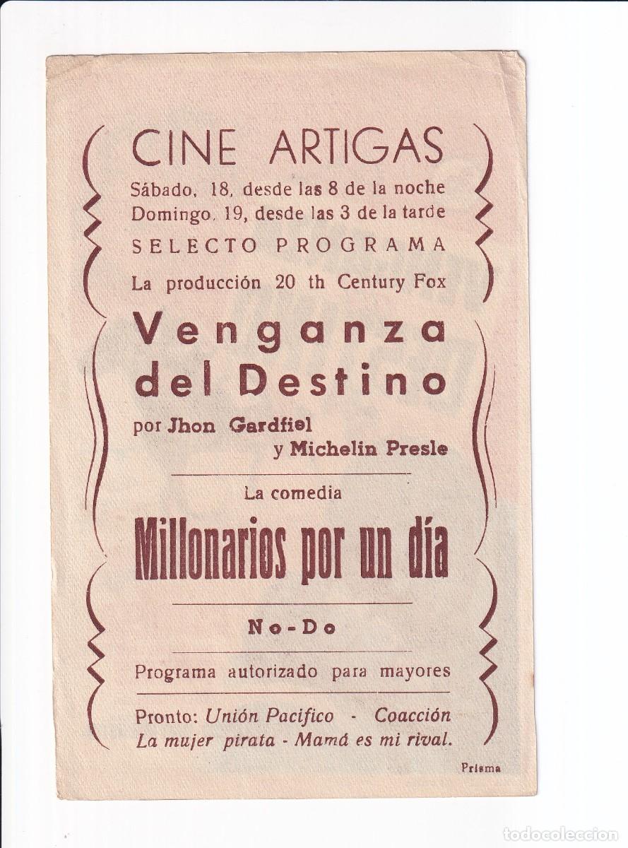 Cine: VENGANZA DEL DESTINO : JOHN GARFIELD - Foto 2