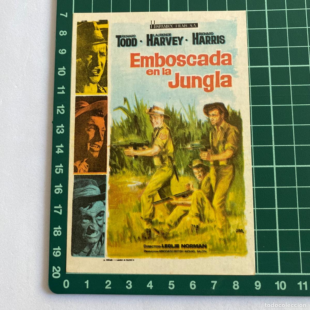 Cine: Programa de cine folleto de mano pelicula Emboscada en la jungla - Foto 1