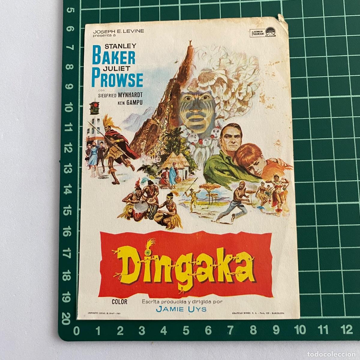 Cine: Programa de cine folleto de mano pelicula Dingaka - Foto 1