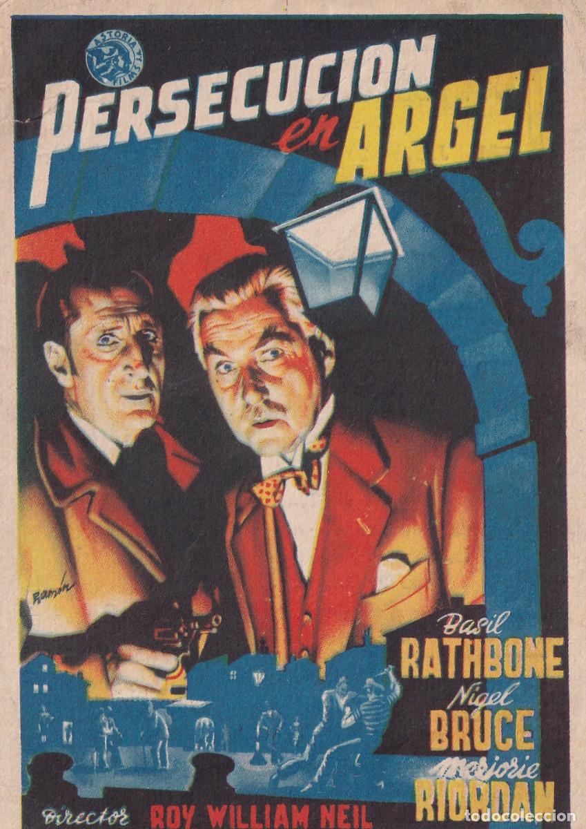 Cine: FOLLETO DE MANO PERSECUCION EN ARGEL - Foto 1
