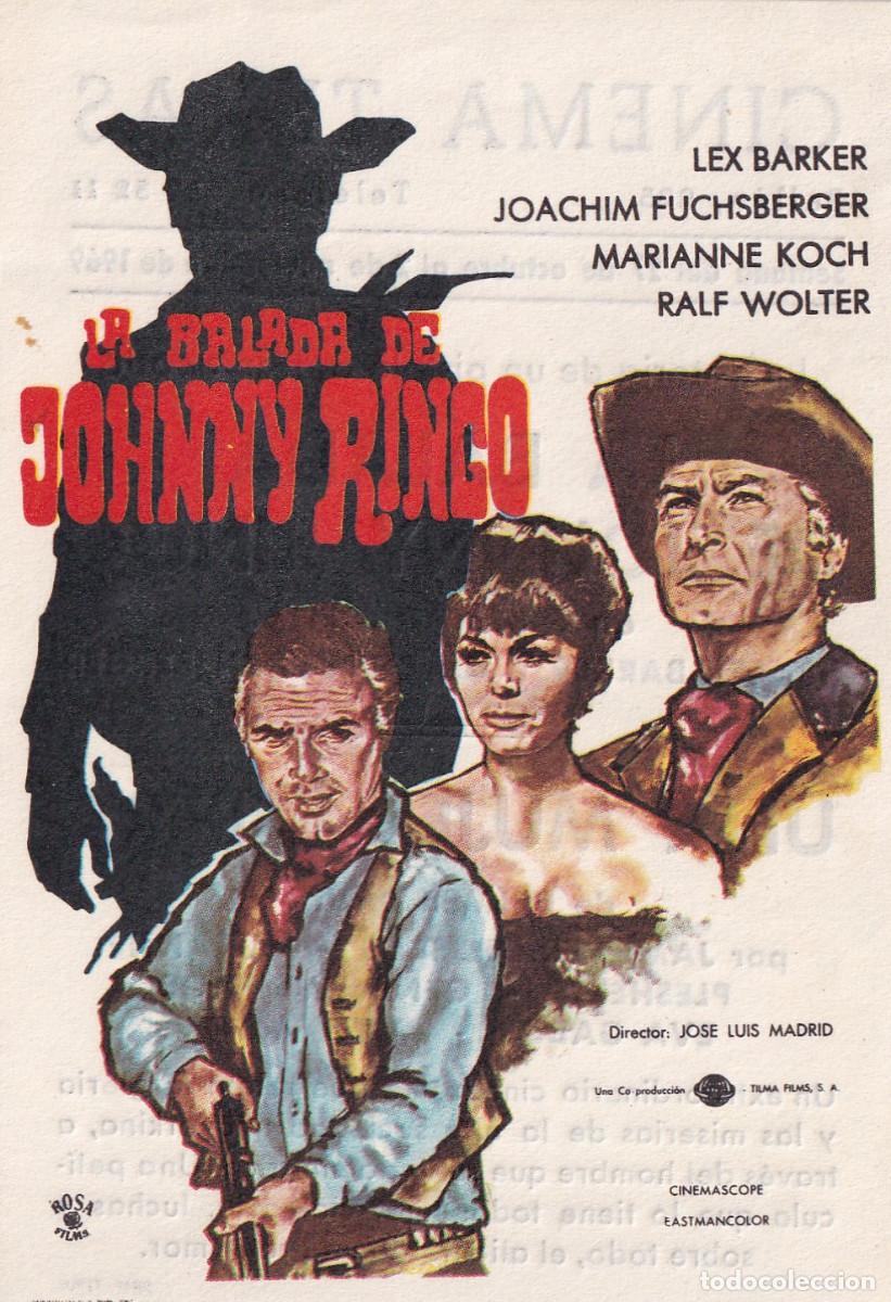 Cine: LA BALADA DE JOHNNY RINGO - Foto 1