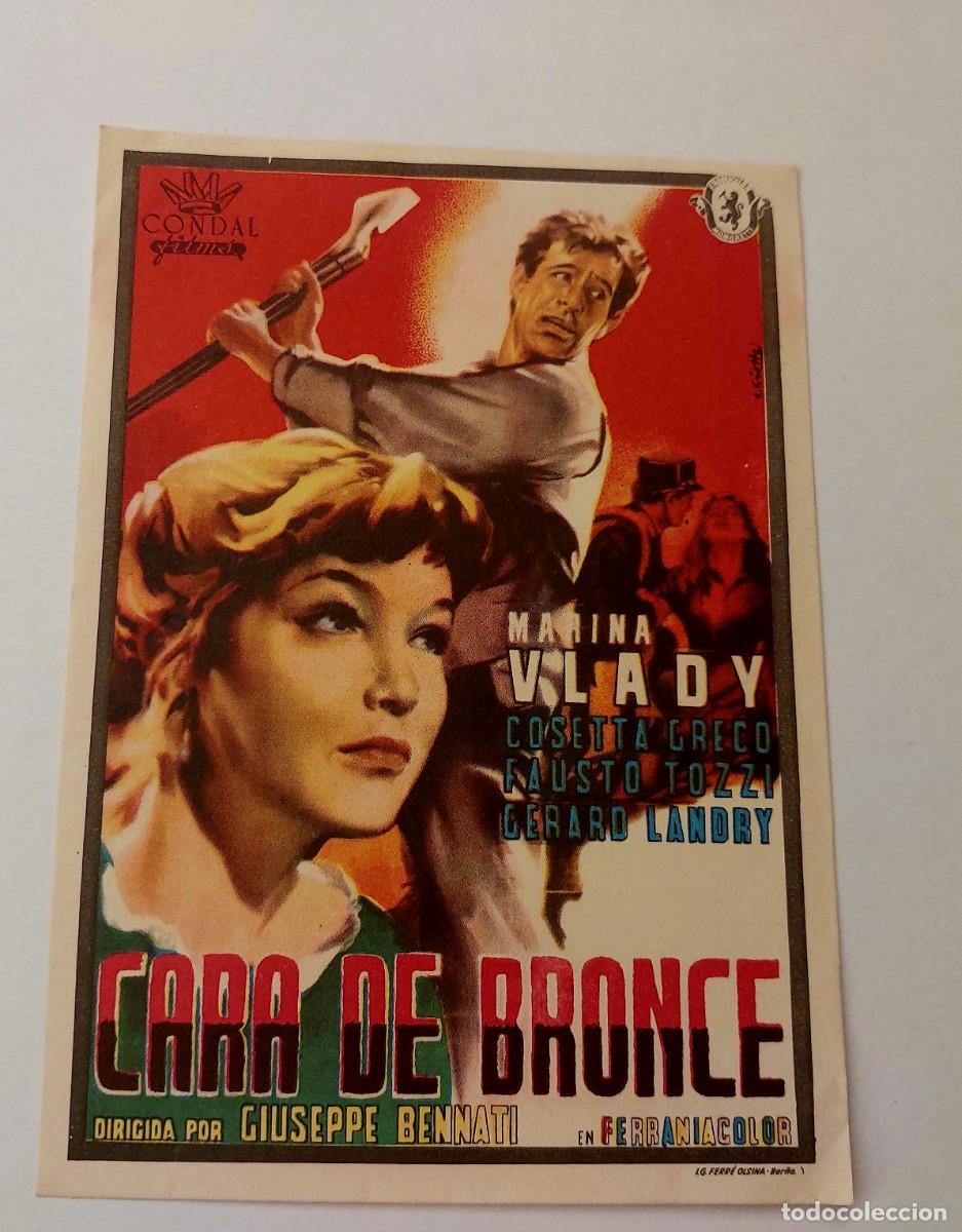 Cine: Cara de Bronce 1953 Sin Publicidad - Foto 1