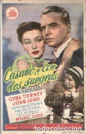 Cine: PROGRAMA DE CINE: CASADO Y CON DOS SUEGRAS PC-9451 - Foto 1