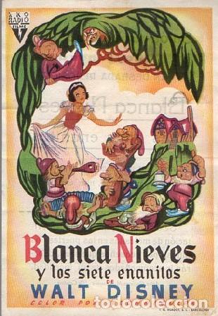 Cine: PROGRAMA DE CINE: BLANCA NIEVES Y LOS SIETE ENANITOS PC-9453 - Foto 1