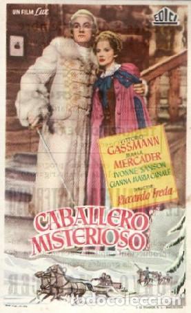 Cine: PROGRAMA DE CINE: CABALLERO MISTERIOSO PC-9454 - Foto 1