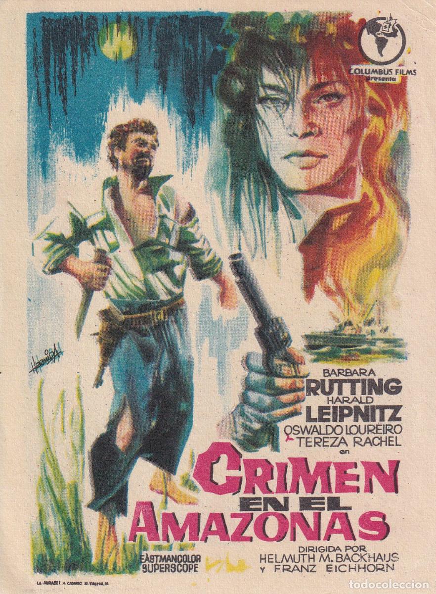 Cine: FOLLETOS DE CINE CRIMEN EN EL AMAZONAS - Foto 1