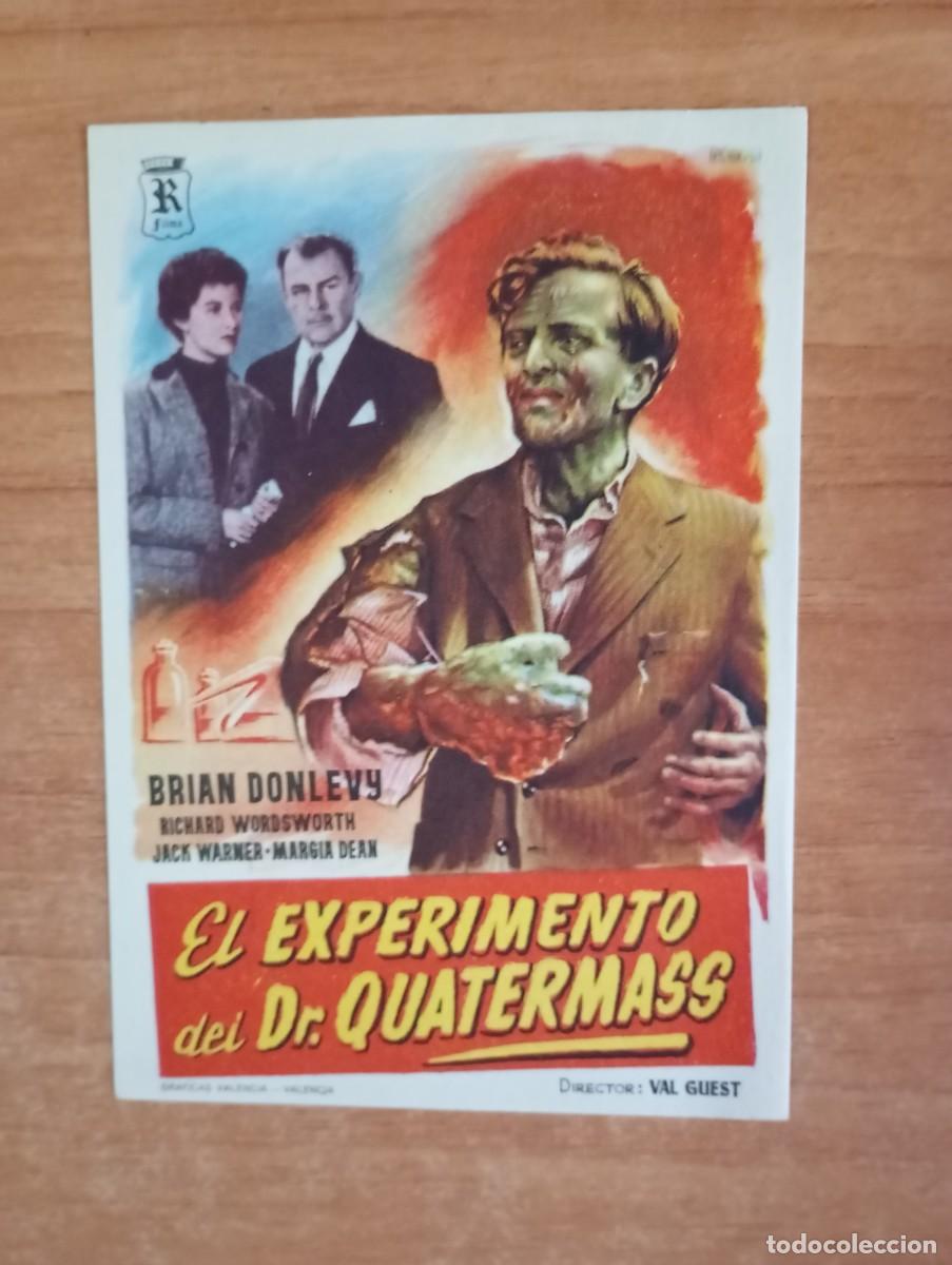 Cine: GRIS2-.PROGRAMA DE LA PELICULA----EL EXPERIMENTO DEL DR. QUATERMASS - Foto 1