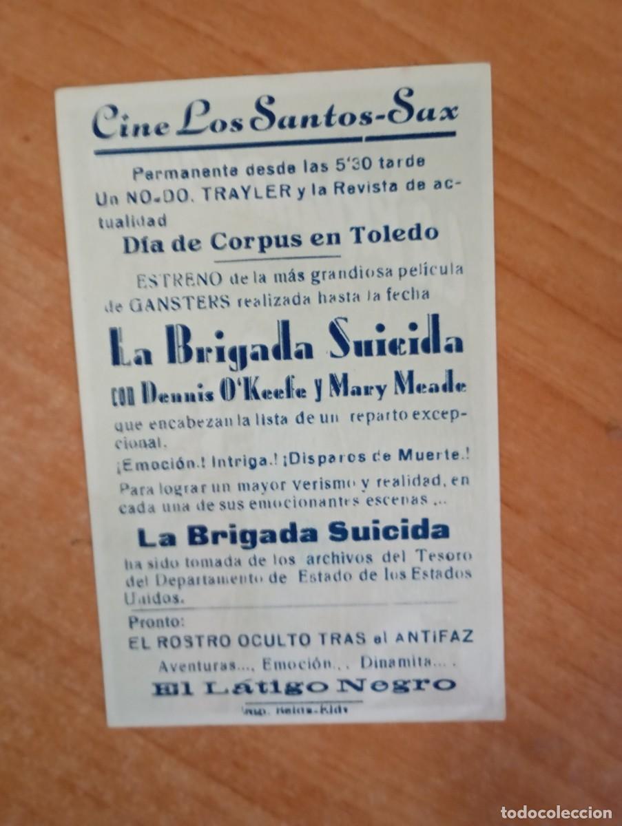 Cine: GRIS2-.PROGRAMA DE LA PELICULA----LA BRIGADA SUICIDA ct - Foto 2