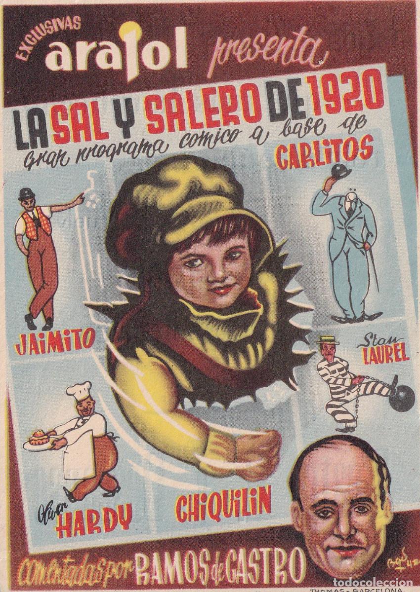 Cine: 2 FOLLETOS DE CINE LA SAL Y EL SALERO - Foto 2