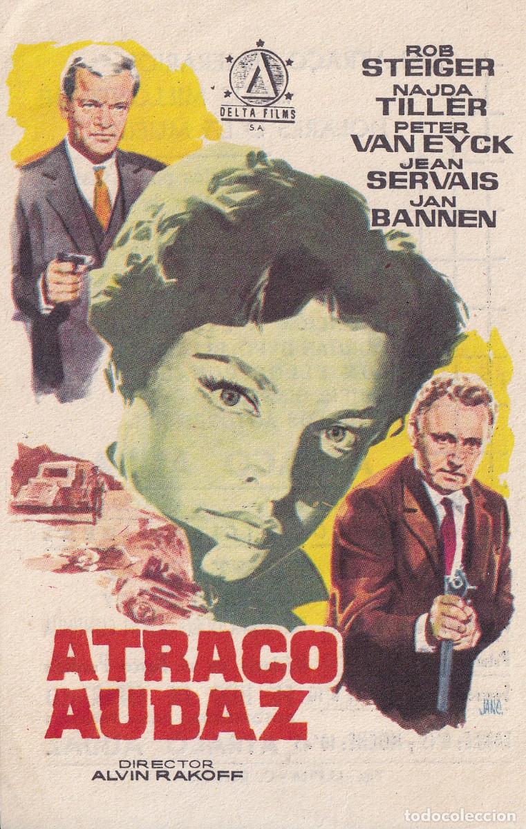 Cine: FOLLETO DE CINE ATRACO AUDAZ - Foto 1