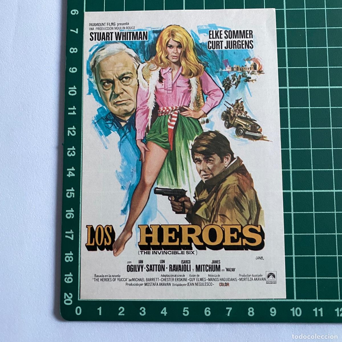 Cine: Programa de cine folleto de mano pelicula Los heroes - Foto 1