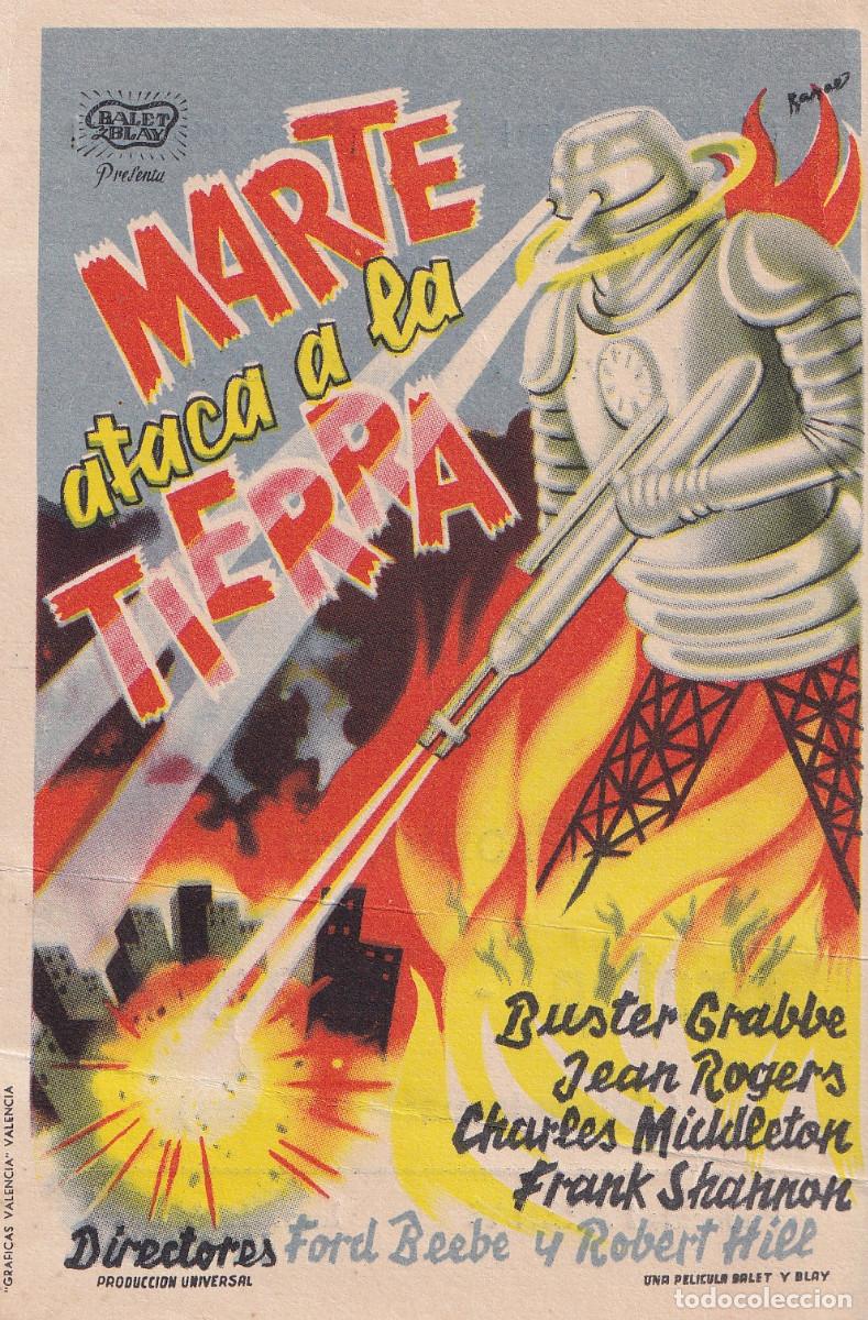 Cine: FOLLETOS DE MANO. MARTE ATACA A LA TIERRA. - Foto 1