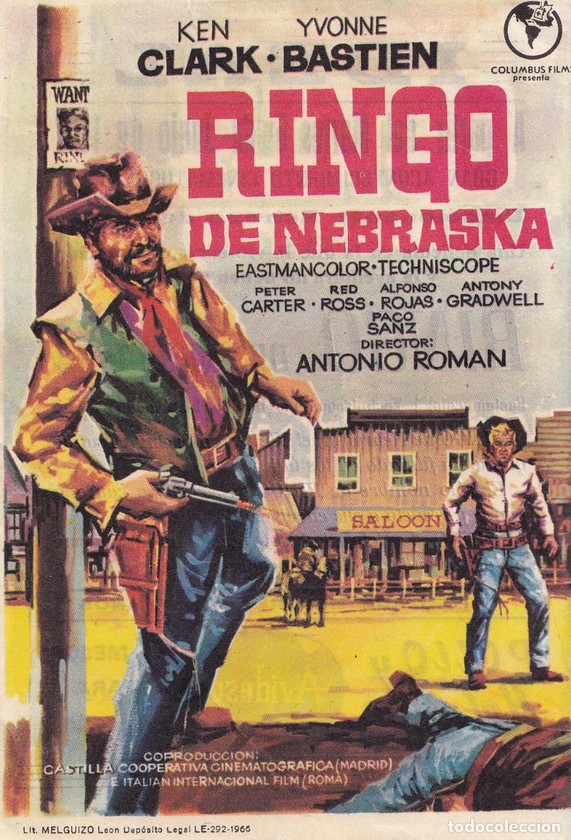 Cine: FOLLETOS DE MANO. RINGO DE NEBRASKA. - Foto 1