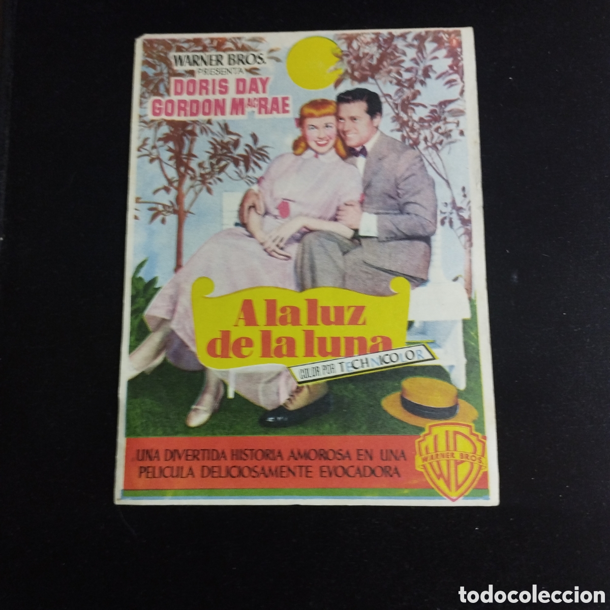 Cine: Programa de cine sencillo. A la Luz de la Luna. Doris Day. Gordon McRae. - Foto 1