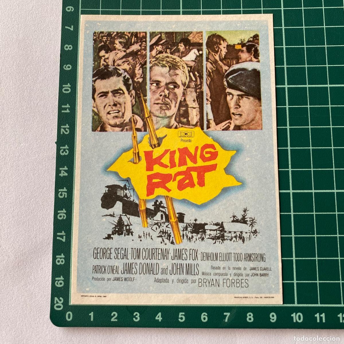 Cine: Programa de cine folleto de mano pelicula King rat - Foto 1